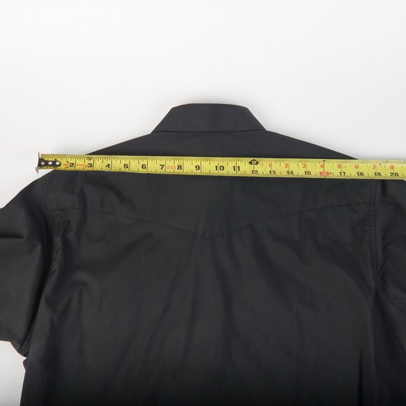 Wrangler Men's 16 x 33 Men's fitted Black Snap Western Cowboy Shirt NWT NEW!!! - Picture 13 of 15